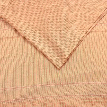 Indian Vintage Sari Beige Mysore Silk Woven Saree with Zari Border 5 Yards Soft Craft Fabric Upcycle, Quilting, Dressmaking