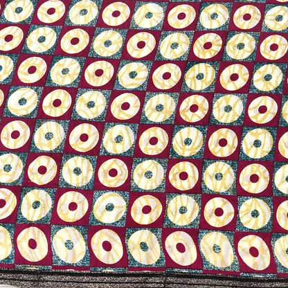 Indian Vintage red & Blue Pure Crepe Silk Saree Floral Print 6 Yards Soft Sewing Fabric for Dressmaking, Quilting, Crafting Upcycling