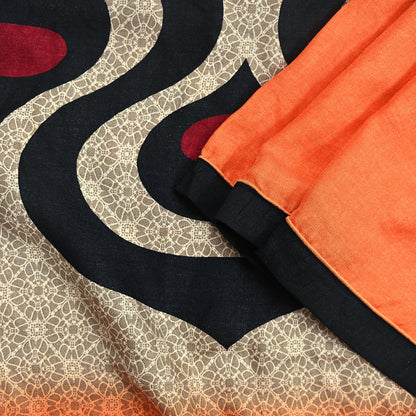 Indian Vintage Long Stole Woolen Scarf Dupatta Infinity Scarves Printed Sarong Wrap Craft Fabric Veil Woman Hijab Shawl Floral