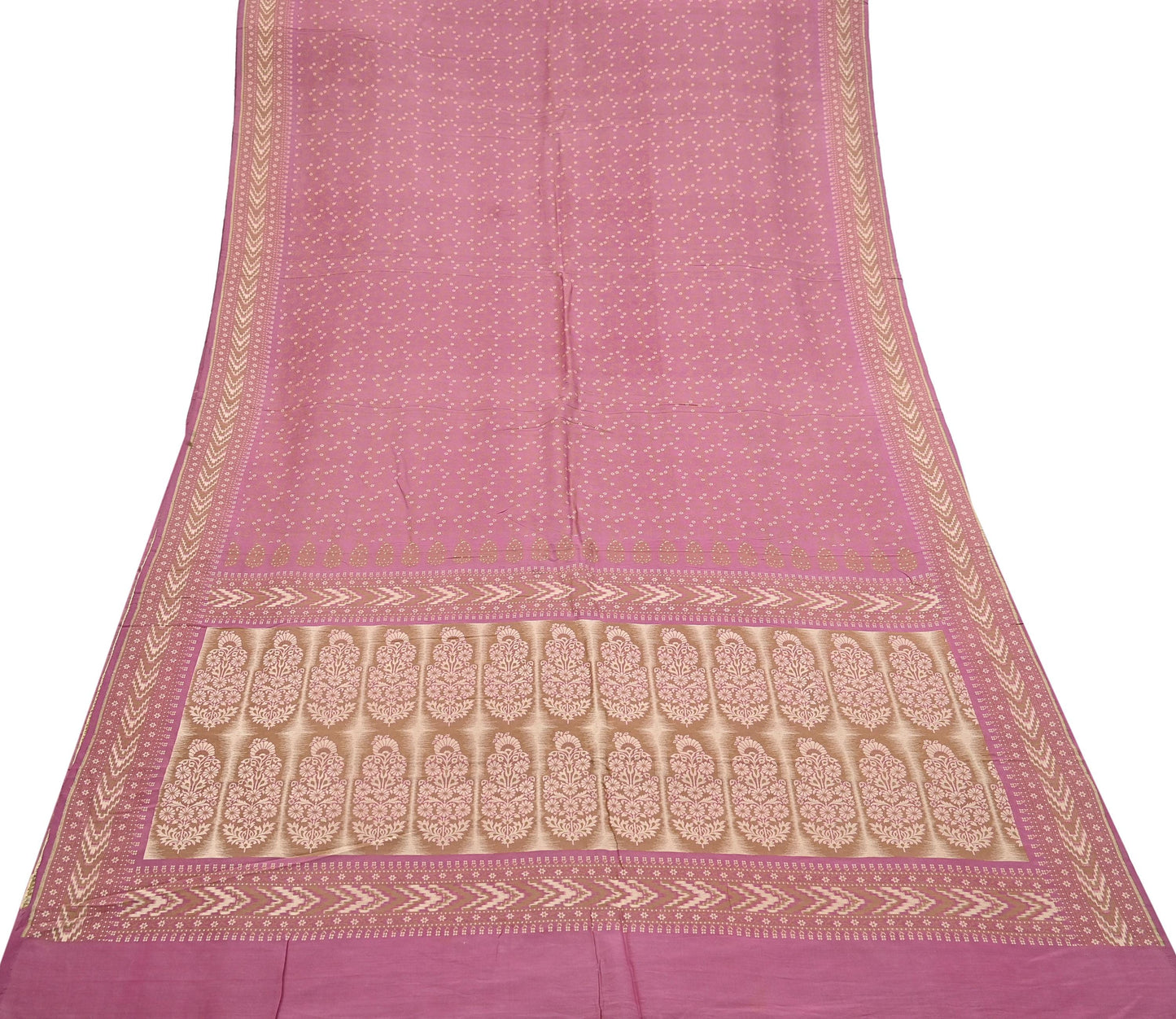 Vintage Pink Banarasi Silk Saree Pure Handwoven Brocade Zari Fabric 5Yd Indian Wedding Craft Material Upcycle Sewing Textile