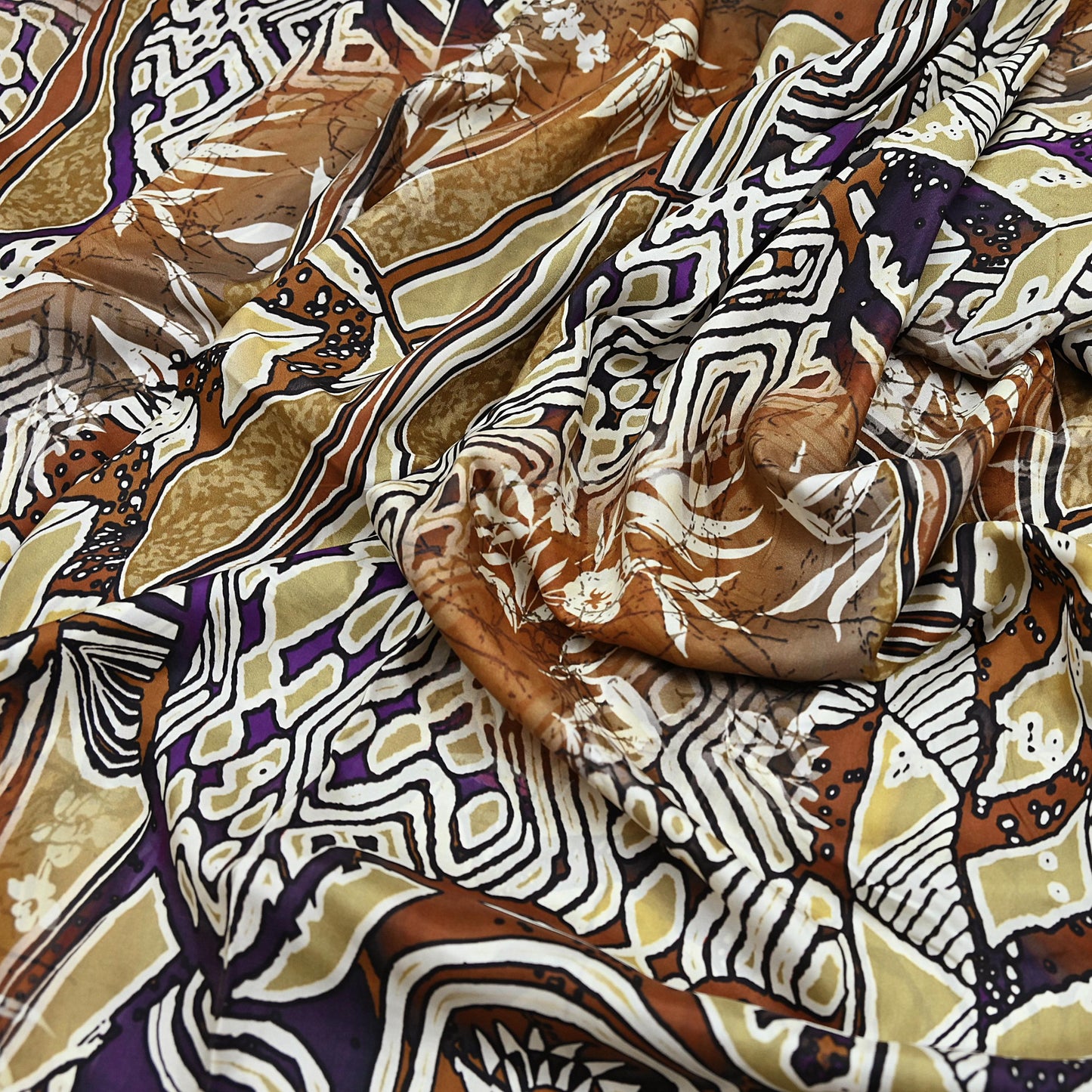 Indian Vintage Sari Pure Silk Printed Sarees 5yd Sewing Craft Fabric Dress Making Soft Quilting Crafting Upcycle Used Abstract