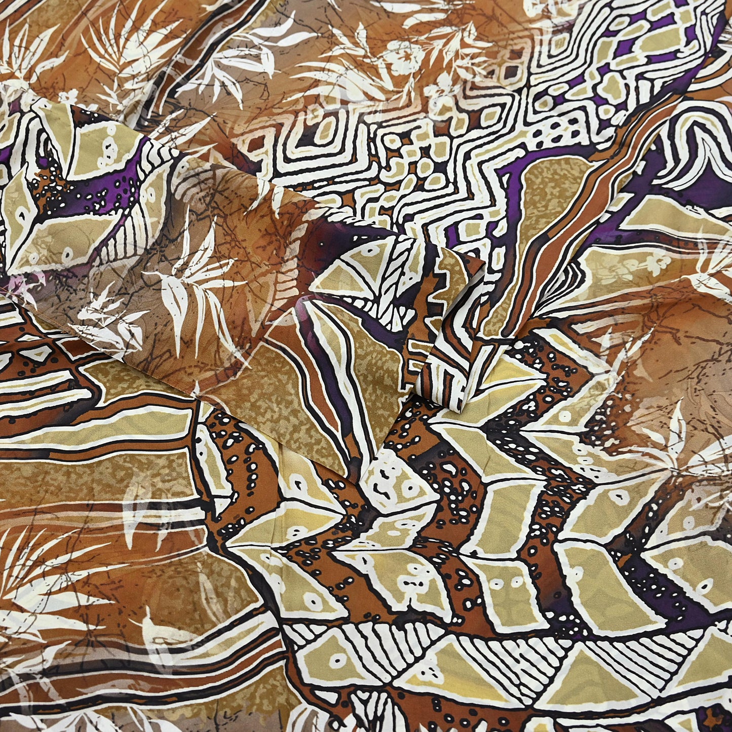 Indian Vintage Sari Pure Silk Printed Sarees 5yd Sewing Craft Fabric Dress Making Soft Quilting Crafting Upcycle Used Abstract