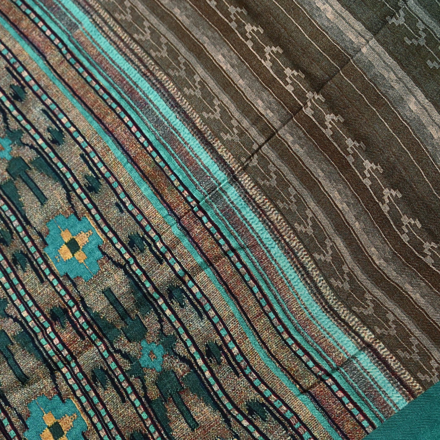 Indian Vintage green Long Stole Woolen Scarf Dupatta Infinity Scarves Printed Sarong Wrap Craft Fabric Veil Woman Hijab Shawl Floral