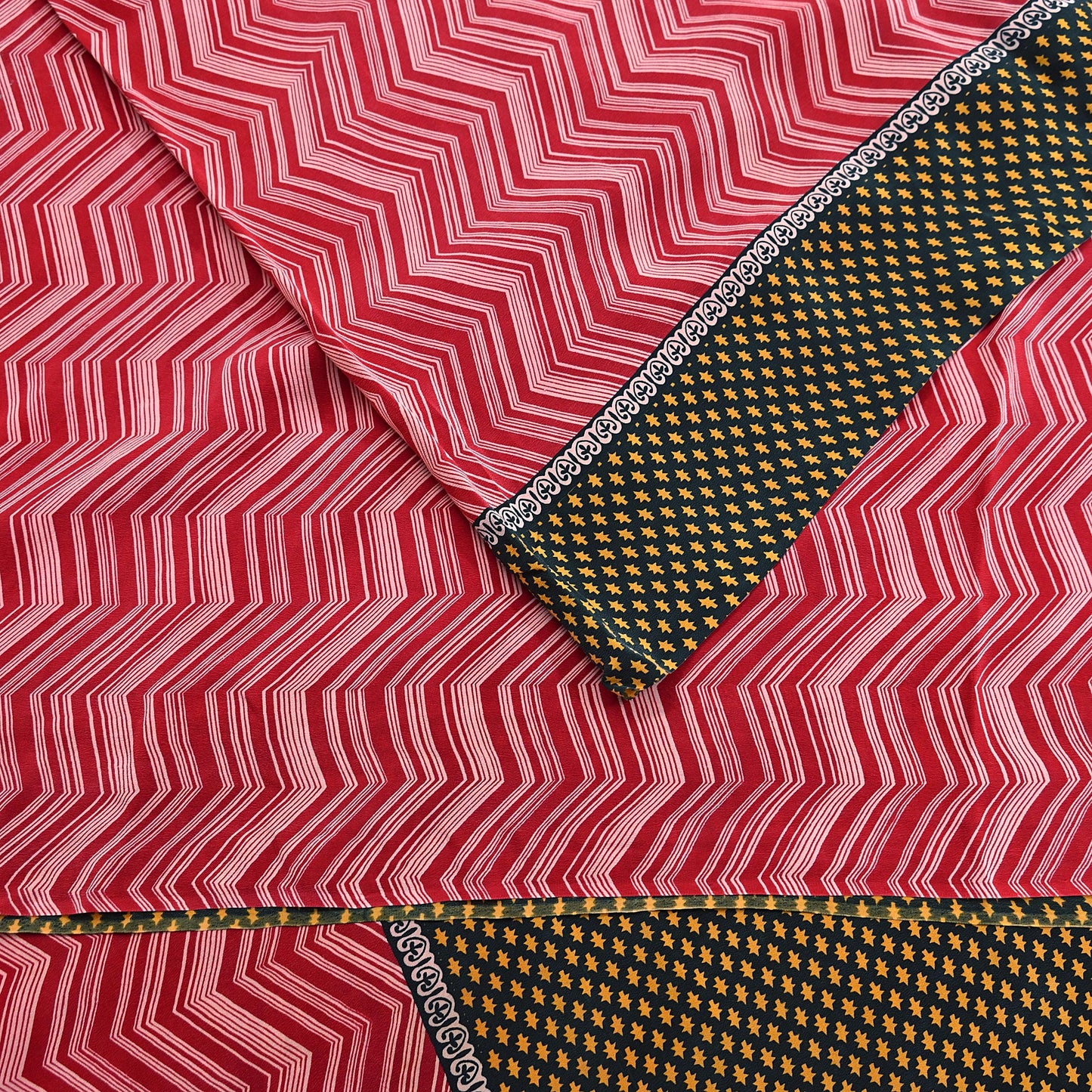 Indian Vintage Sari Maroon Pure Crepe Silk Block Printed Saree 5yard Sewing Quilting Floral Soft Craft Fabric Wrap