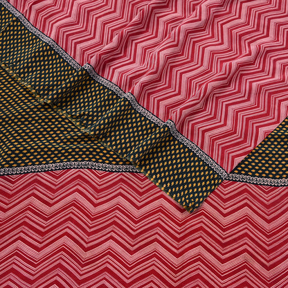 Indian Vintage Sari Maroon Pure Crepe Silk Block Printed Saree 5yard Sewing Quilting Floral Soft Craft Fabric Wrap