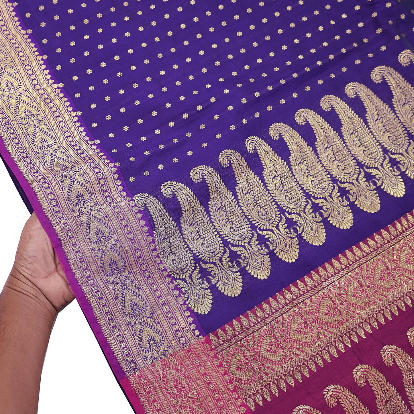 Indian Vintage Sari Pink & Purple Heavy Wedding Artificial Silk Woven Brocade Banarasi Sarees Ethnic Zari 5Yd Dress Making Bollywood Sari