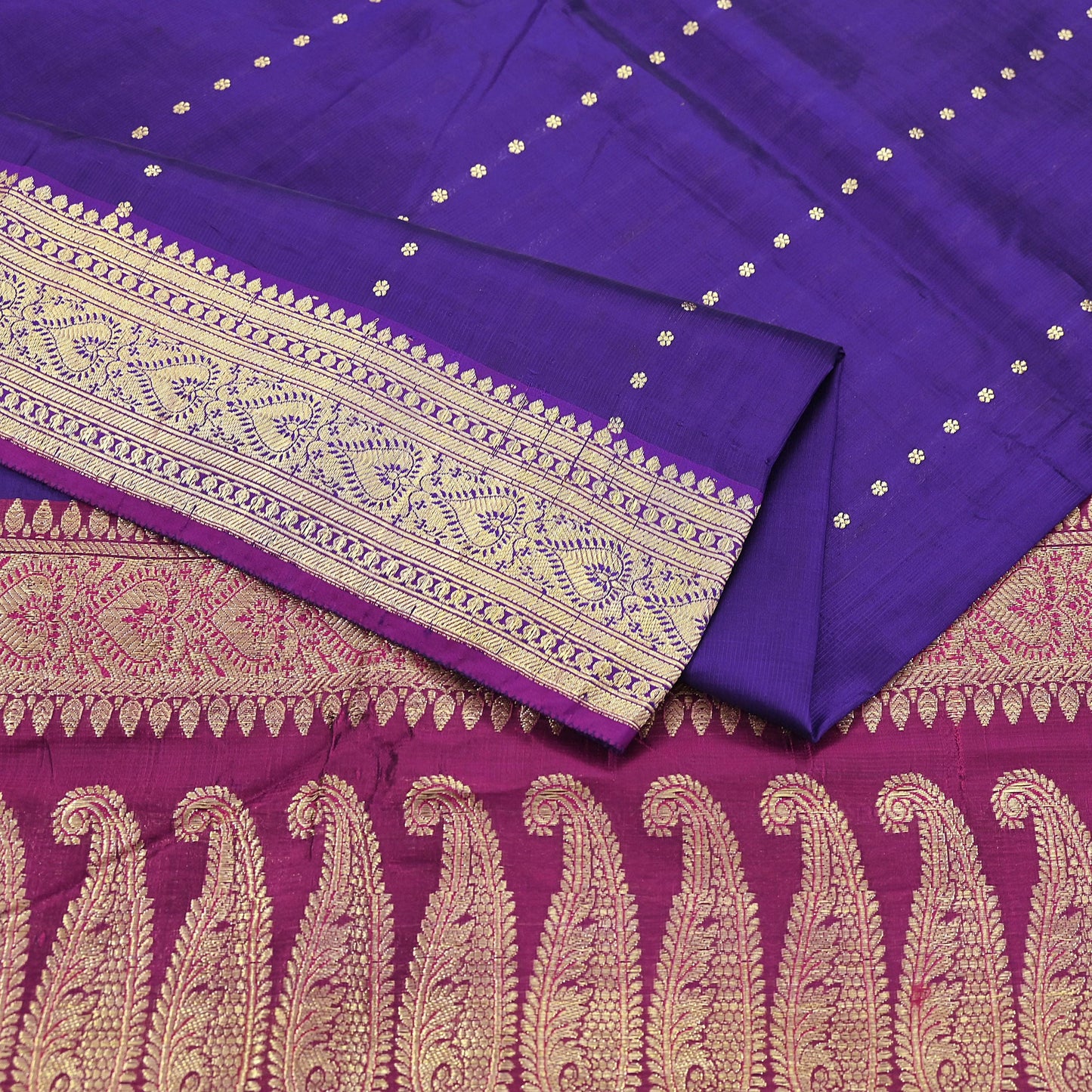 Indian Vintage Sari Pink & Purple Heavy Wedding Artificial Silk Woven Brocade Banarasi Sarees Ethnic Zari 5Yd Dress Making Bollywood Sari