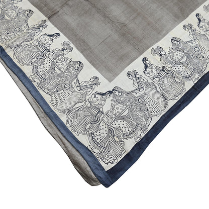 Indian Vintage Brown & Ivory Saree Pure Khadi Silk Handloom Printed Sari Fabric 6yd Ethnic Wear Sari Stripes Designs Dress making Crafting