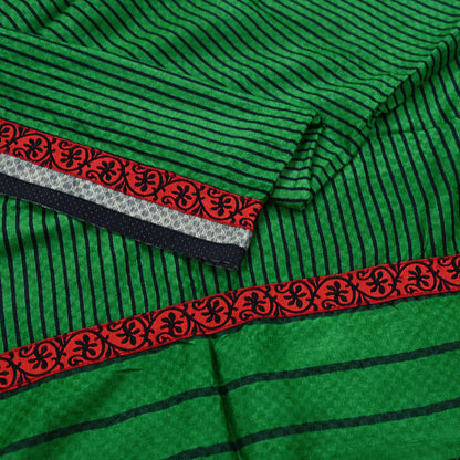 Indian Vintage Green Long Stole Pure Woolen Scarf Printed Dupatta Infinity Scarves Sarong Wrap Veil Woman Hijab Shawl Craft Fabric