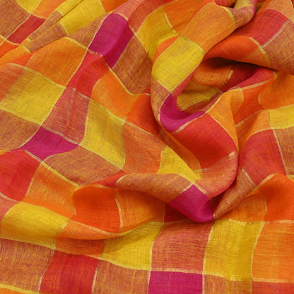 Indian Vintage Sari Multi Pure Cotton Hand Woven Sarees Craft Fabric 5yd Ethnic Floral Crafting Upcycle Quilting Dress Making