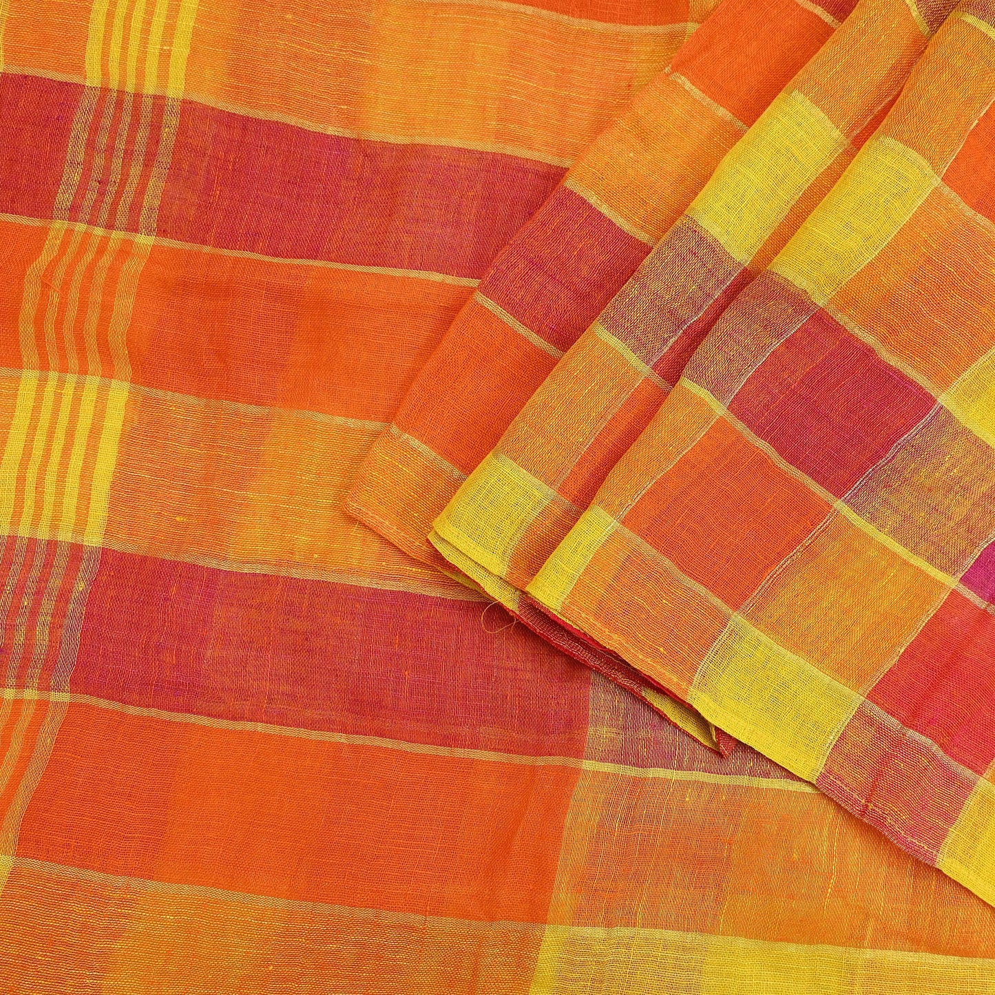 Indian Vintage Sari Multi Pure Cotton Hand Woven Sarees Craft Fabric 5yd Ethnic Floral Crafting Upcycle Quilting Dress Making