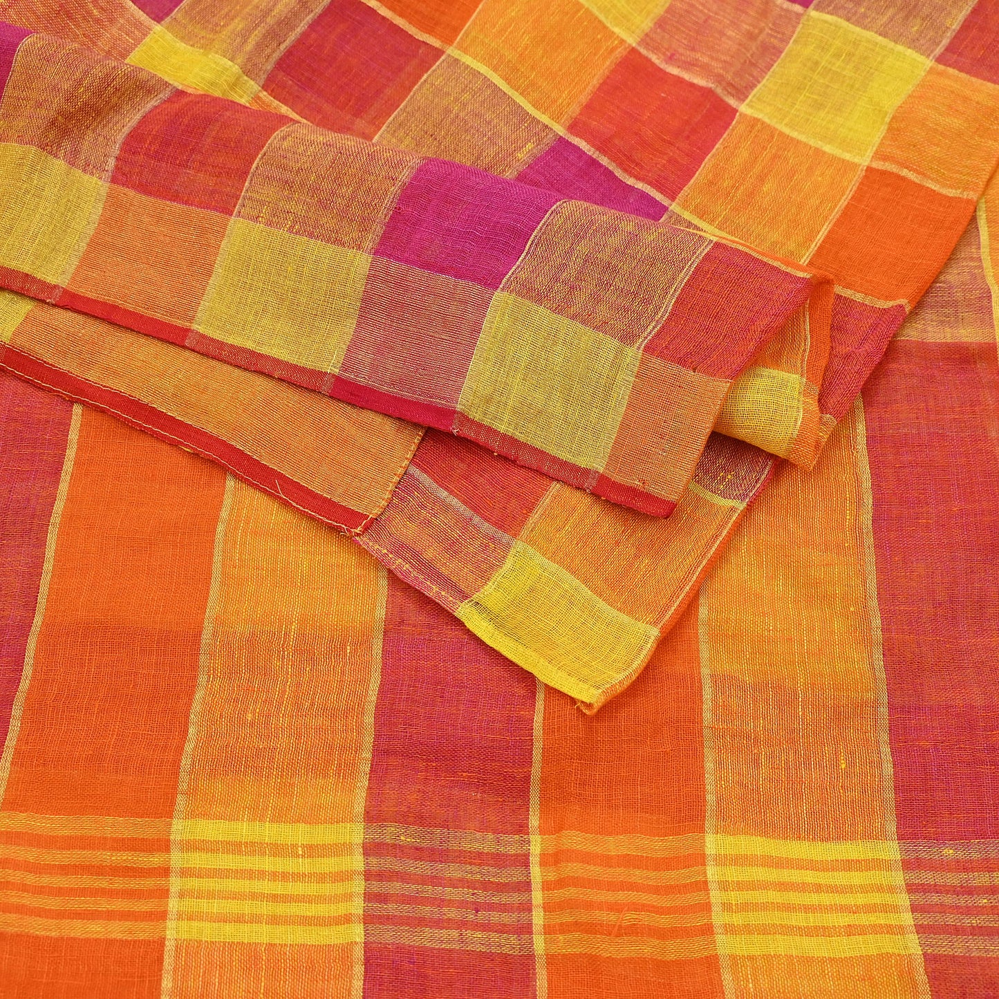 Indian Vintage Sari Multi Pure Cotton Hand Woven Sarees Craft Fabric 5yd Ethnic Floral Crafting Upcycle Quilting Dress Making