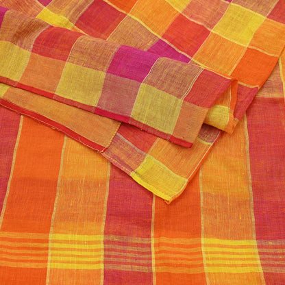 Indian Vintage Sari Multi Pure Cotton Hand Woven Sarees Craft Fabric 5yd Ethnic Floral Crafting Upcycle Quilting Dress Making
