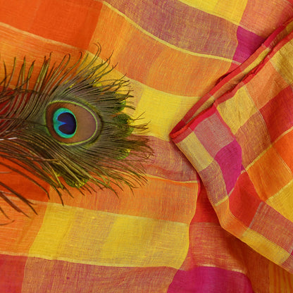 Indian Vintage Sari Multi Pure Cotton Hand Woven Sarees Craft Fabric 5yd Ethnic Floral Crafting Upcycle Quilting Dress Making