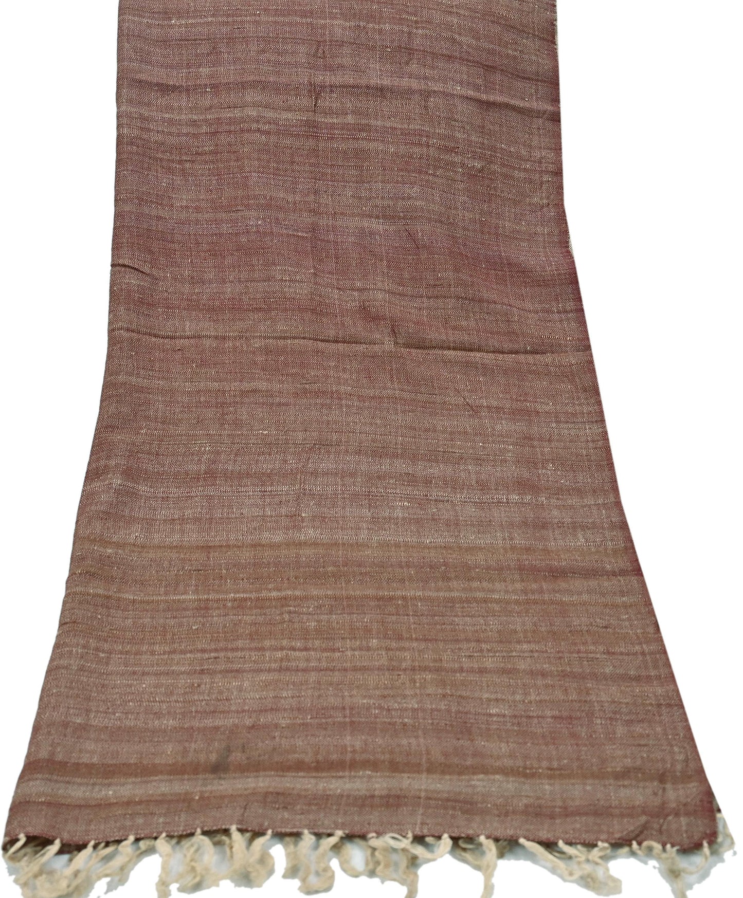 Indian Women Vintage Brown & beige Long Stole Pure Woolen Scarf Dupatta Scarves Sarong Wrap Veil Hijab Shawl Soft