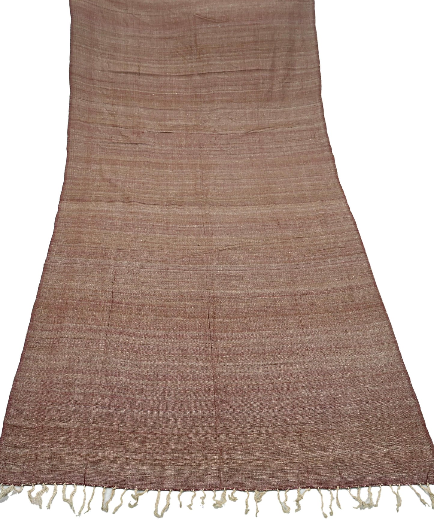 Indian Women Vintage Brown & beige Long Stole Pure Woolen Scarf Dupatta Scarves Sarong Wrap Veil Hijab Shawl Soft