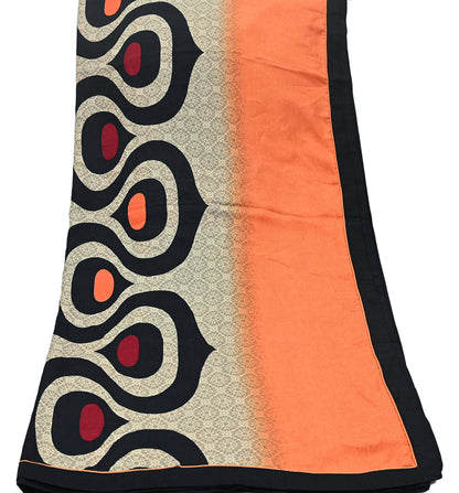 Indian Vintage Long Stole Woolen Scarf Dupatta Infinity Scarves Printed Sarong Wrap Craft Fabric Veil Woman Hijab Shawl Floral