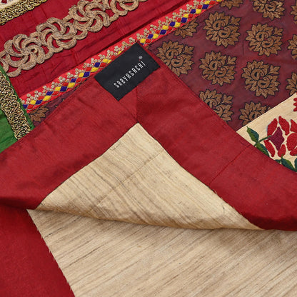 Indian Pre-owned Saree Pure Khadi Silk Hand Embroidered Banarasi Sabyasachi Designer Sari 6Yd Soft Ethnic Bollywood Party saree