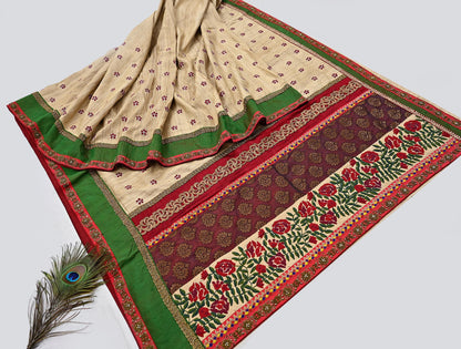 Indian Pre-owned Saree Pure Khadi Silk Hand Embroidered Banarasi Sabyasachi Designer Sari 6Yd Soft Ethnic Bollywood Party saree