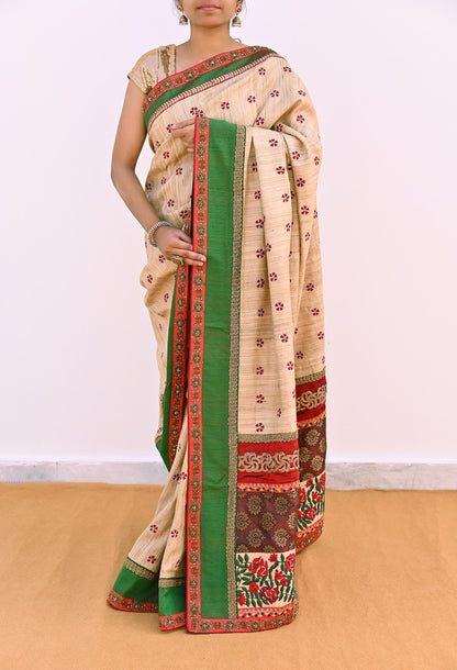 Indian Pre-owned Saree Pure Khadi Silk Hand Embroidered Banarasi Sabyasachi Designer Sari 6Yd Soft Ethnic Bollywood Party saree