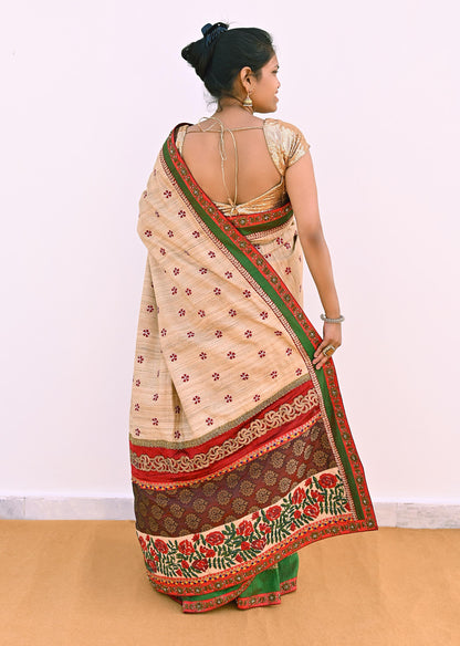 Indian Pre-owned Saree Pure Khadi Silk Hand Embroidered Banarasi Sabyasachi Designer Sari 6Yd Soft Ethnic Bollywood Party saree