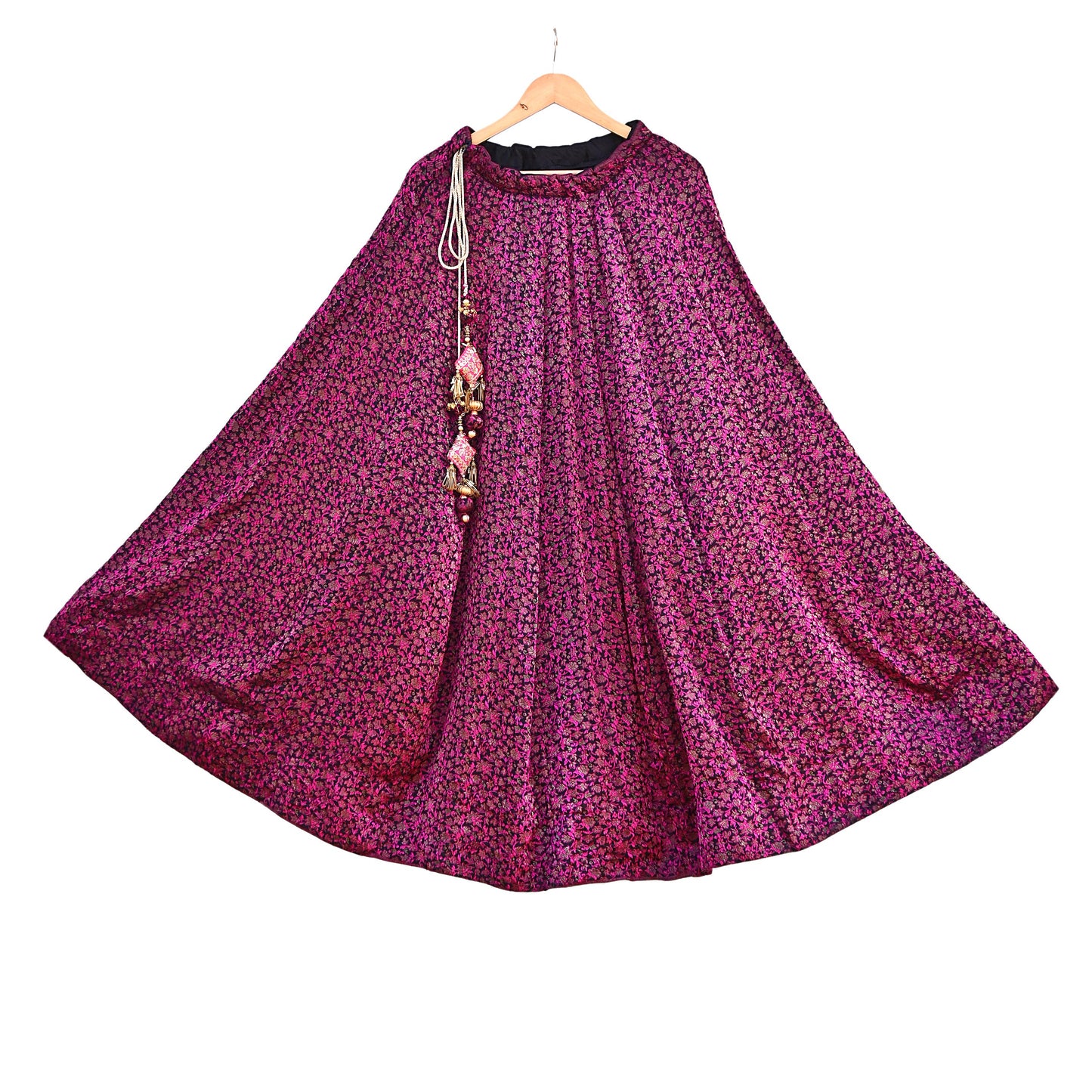 Black Pink Pure silk Heavy Handwoven Brocade Indian Bridal Outfit, 3pc Set Wedding Lehenga Choli Dupatta, Party Wear Reception Wear