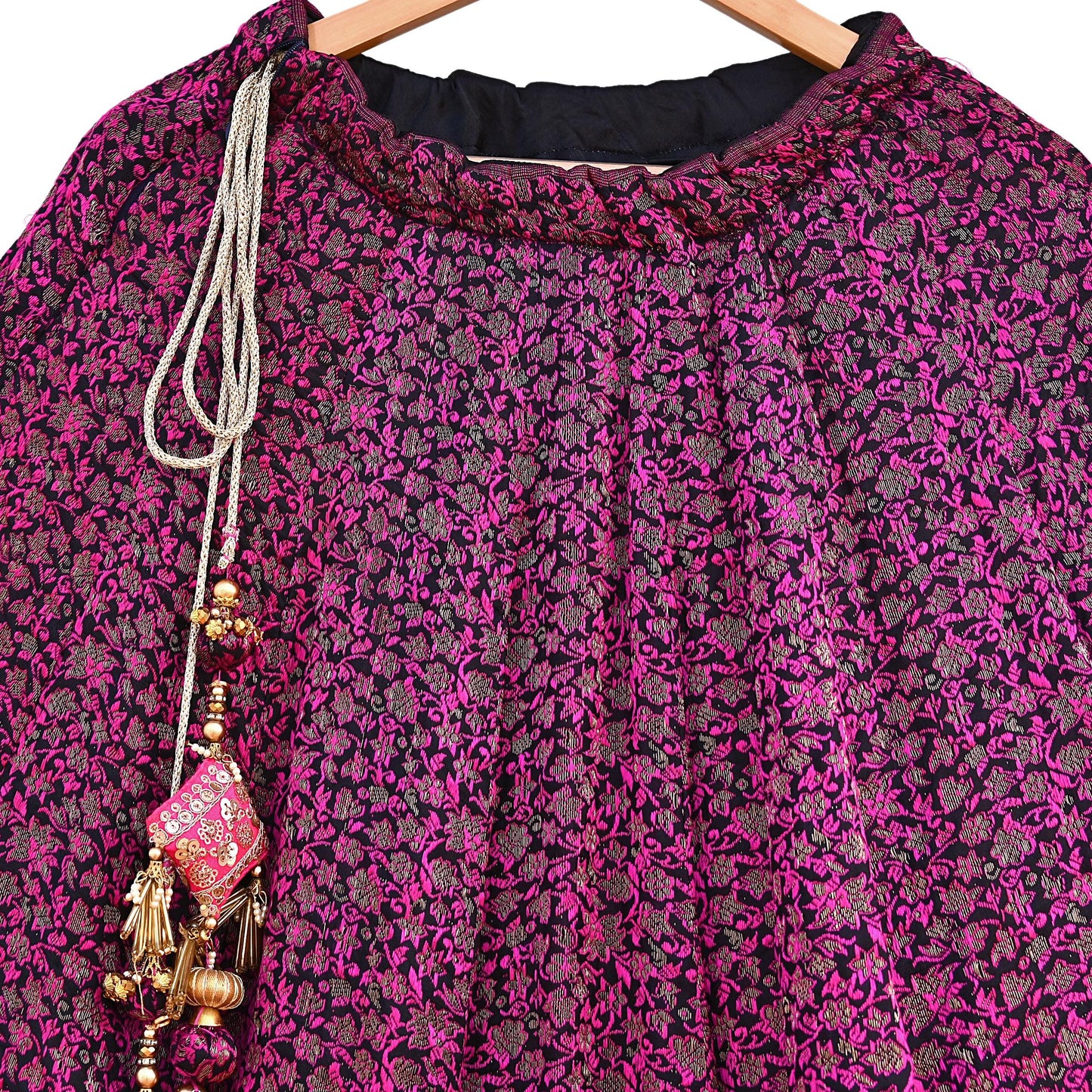 Black Pink Pure silk Heavy Handwoven Brocade Indian Bridal Outfit, 3pc Set Wedding Lehenga Choli Dupatta, Party Wear Reception Wear