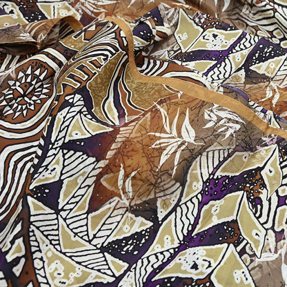 Indian Vintage Sari Pure Silk Printed Sarees 5yd Sewing Craft Fabric Dress Making Soft Quilting Crafting Upcycle Used Abstract