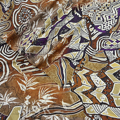 Indian Vintage Sari Pure Silk Printed Sarees 5yd Sewing Craft Fabric Dress Making Soft Quilting Crafting Upcycle Used Abstract