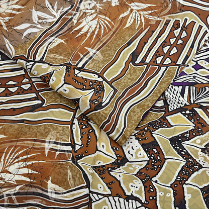 Indian Vintage Sari Pure Silk Printed Sarees 5yd Sewing Craft Fabric Dress Making Soft Quilting Crafting Upcycle Used Abstract