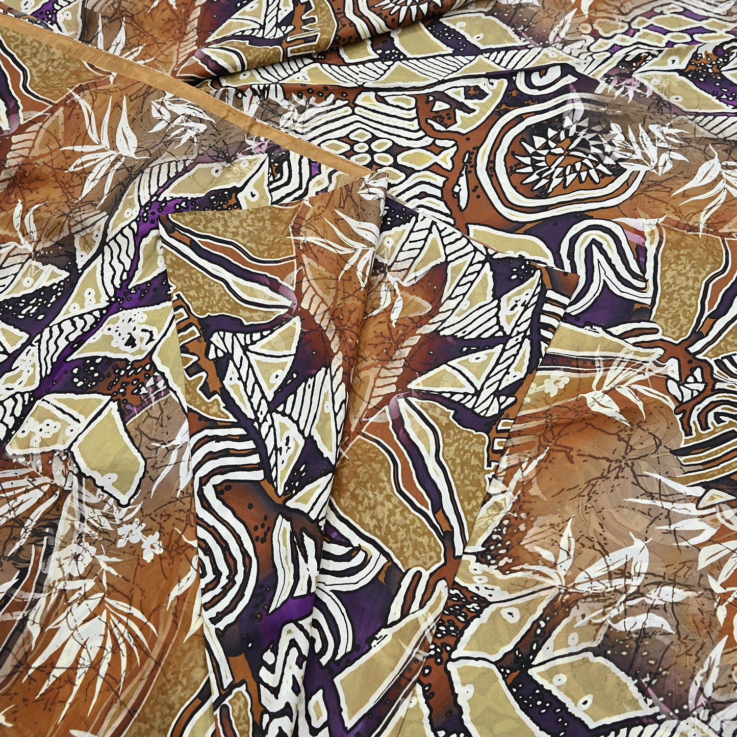 Indian Vintage Sari Pure Silk Printed Sarees 5yd Sewing Craft Fabric Dress Making Soft Quilting Crafting Upcycle Used Abstract