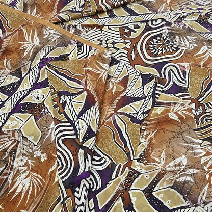 Indian Vintage Sari Pure Silk Printed Sarees 5yd Sewing Craft Fabric Dress Making Soft Quilting Crafting Upcycle Used Abstract