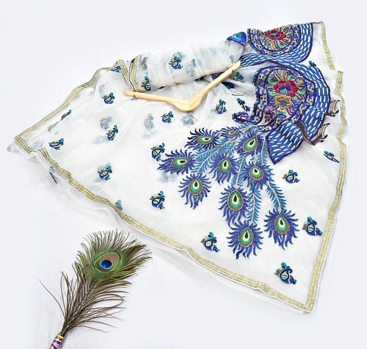 Indian Vintage Heavy Sari White Net/Mesh Embroidered Sarees Fabric 6Yd Sewing Craft Fabric Dress making Crafting Bollywood sari Blouse Pcs