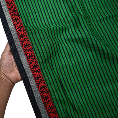 Indian Vintage Green Long Stole Pure Woolen Scarf Printed Dupatta Infinity Scarves Sarong Wrap Veil Woman Hijab Shawl Craft Fabric