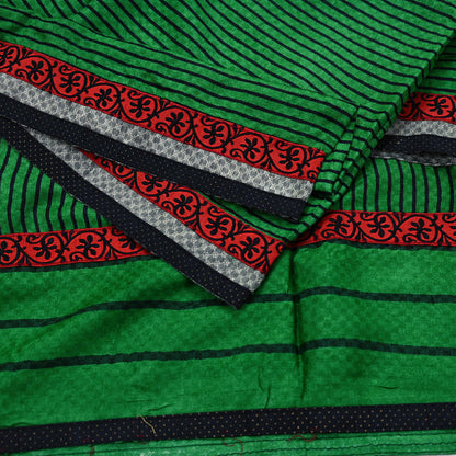 Indian Vintage Green Long Stole Pure Woolen Scarf Printed Dupatta Infinity Scarves Sarong Wrap Veil Woman Hijab Shawl Craft Fabric