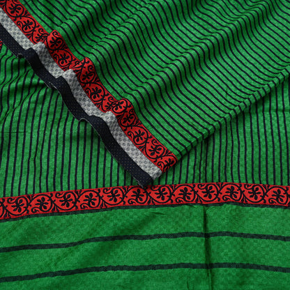 Indian Vintage Green Long Stole Pure Woolen Scarf Printed Dupatta Infinity Scarves Sarong Wrap Veil Woman Hijab Shawl Craft Fabric