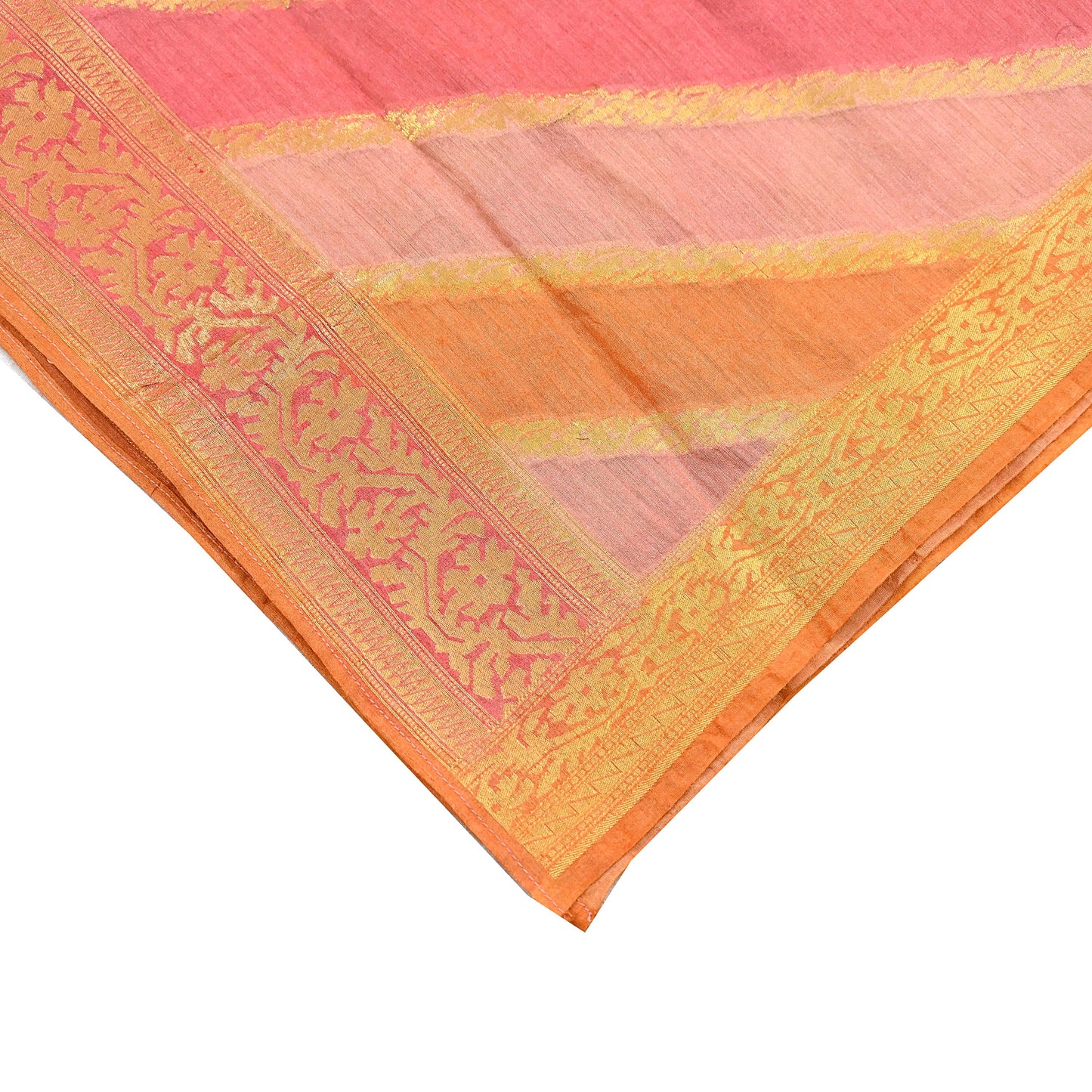 Indian Vintage Dupatta Long Stole Hand Woven Pure Chanderi Silk Scarves Veil Zari Soft Fringes Scarf Wrap Boho