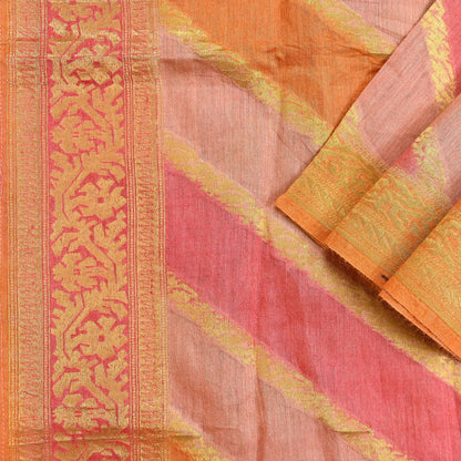 Indian Vintage Dupatta Long Stole Hand Woven Pure Chanderi Silk Scarves Veil Zari Soft Fringes Scarf Wrap Boho