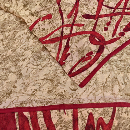 Indian Vintage Sari Pure Georgette Silk Printed Sarees 6Yd Craft Fabric Sewing Quilting Dress making Crafting Dress Designing