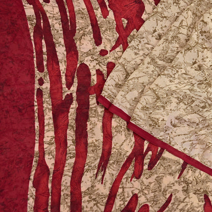 Indian Vintage Sari Pure Georgette Silk Printed Sarees 6Yd Craft Fabric Sewing Quilting Dress making Crafting Dress Designing