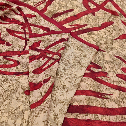 Indian Vintage Sari Pure Georgette Silk Printed Sarees 6Yd Craft Fabric Sewing Quilting Dress making Crafting Dress Designing