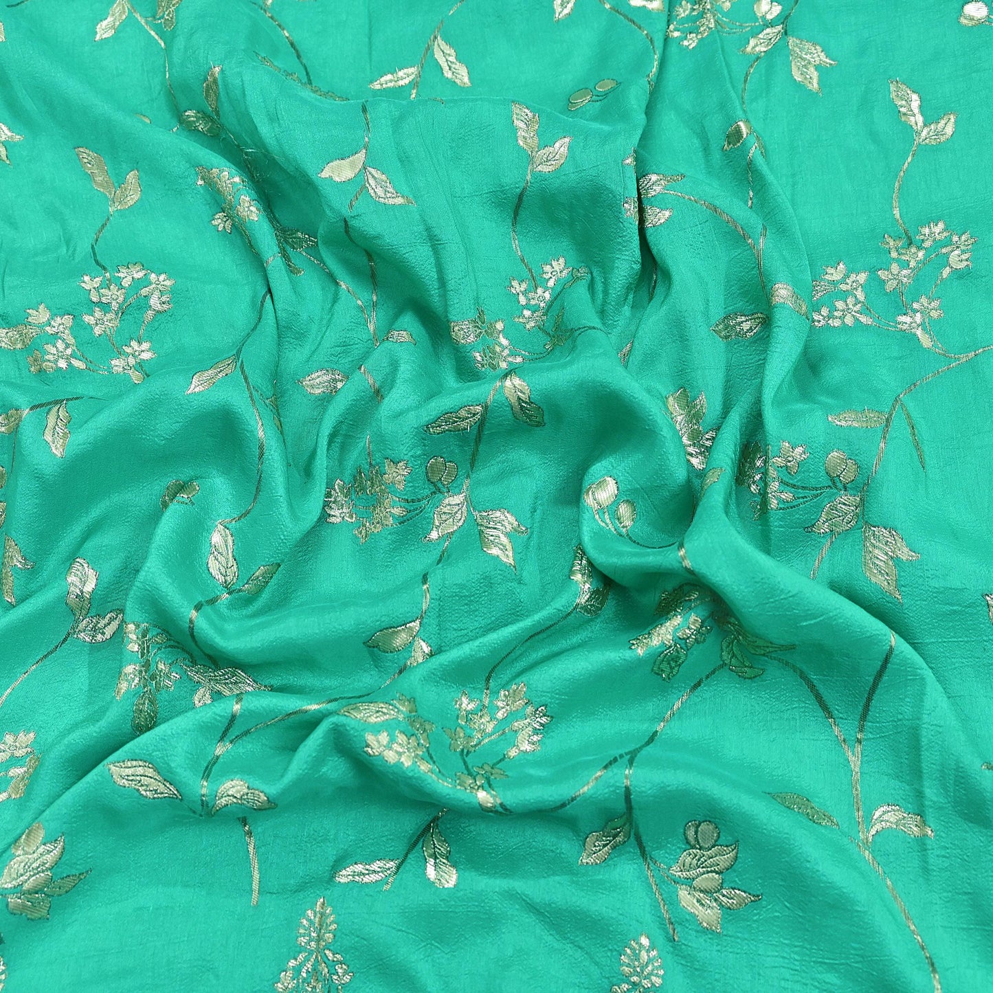 Abu Jani Bridal Lehenga Set Green Banarasi Raw Silk Handwoven Designer Couture Outfit Wedding Lehenga with Dupatta