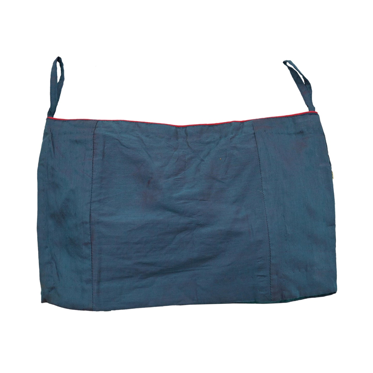 Indian New Green Raw silk Hand Embroidered Padded tube Top/Crop M Size Party wear Bollywood