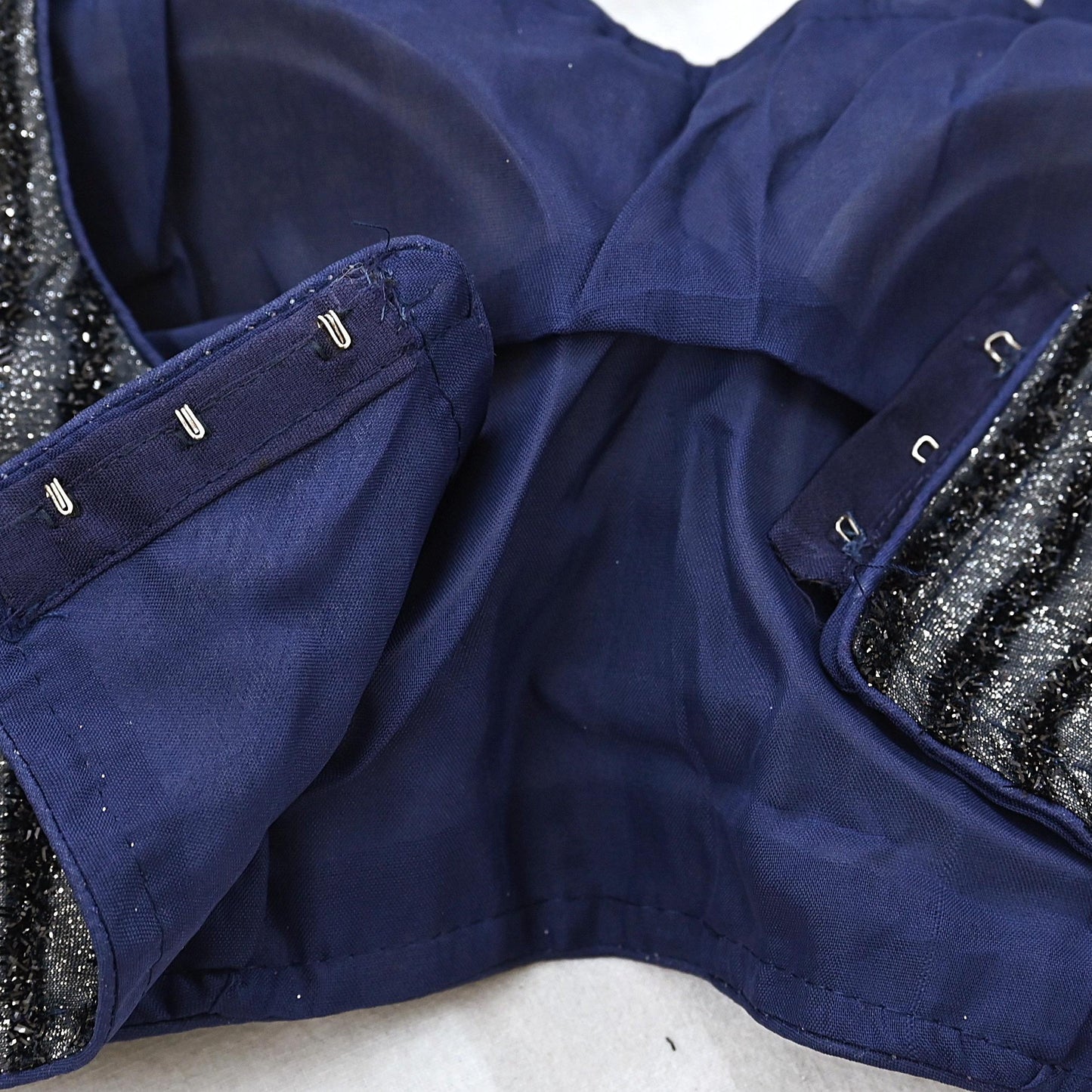 Indian New Blue & Silver Chanderi Hand Woven sleeveless Padded Blouse/Top/Crop Party wear Bollywood Blouse