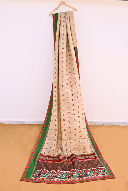 Indian Pre-owned Saree Pure Khadi Silk Hand Embroidered Banarasi Sabyasachi Designer Sari 6Yd Soft Ethnic Bollywood Party saree