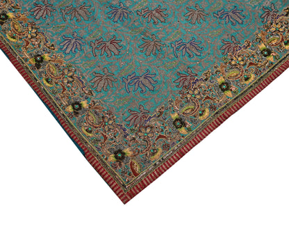 Pre-owned Green Pure Silk Brocade Saree, Handwoven Zardozi 5 yard Anamika Khanna Designer Wedding Saree Indian Bridal Wear Party Sari