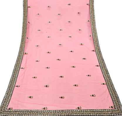 Indian Heavy Wedding Dupatta Red Net Long Stole Hand Embroidered By Designer Sabyasachi Scarves Zardozi Bridal Veil