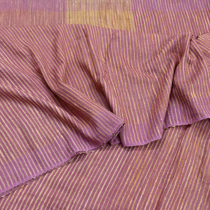 Indian Vintage Heavy Sari Pink Pure Khadi Silk Handloom Saree Craft Fabric 5yd Ethnic Wear Dress making For Crafting Quilting