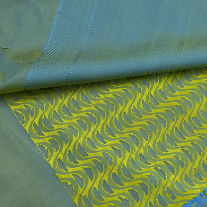 Indian Vintage Heavy Green & Blue Kanjivaram Saree 100% Pure Silk Zari 5Yd Floral Crafting Dress making Crafting Quilting Bollywood Saree