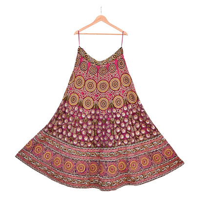 Indian Heavy Wedding pink Net/Mesh Hand Embroidered Lehenga/Skirt Designer By Manish Malhotra Bridal Wear Zardozi/ Dabka